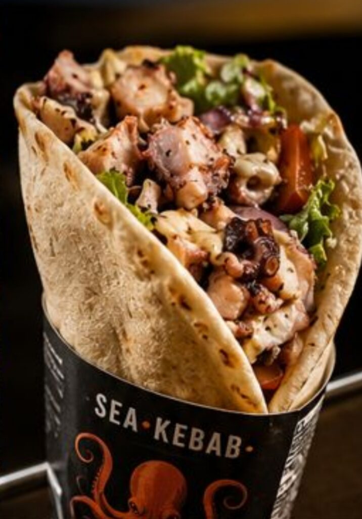 Kebab de poulpe SEA KEBAB street food marine