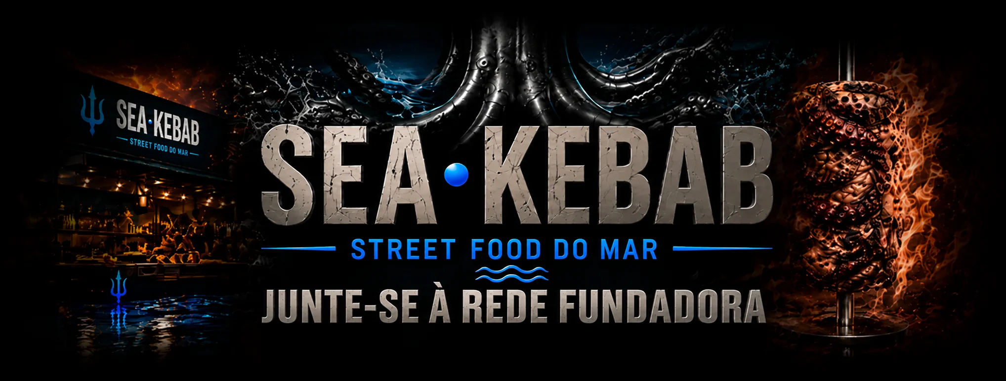 SEA•KEBAB – Street food do mar. Junte-se à rede fundadora.